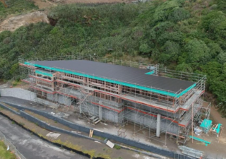 Kariaotahi Surf Lifesaving Club moves towards completion.