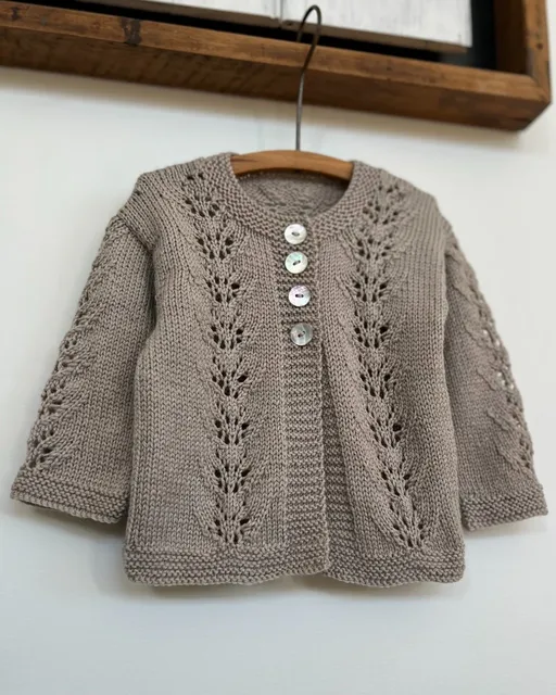Abby Petite Cardigan & Hat - 4 Ply/Fingering Knitting Pattern