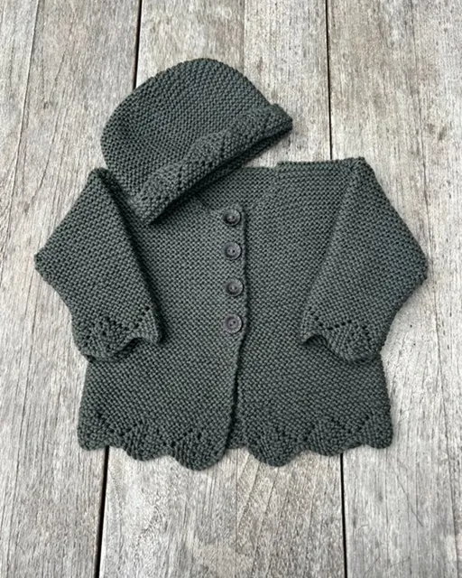 Bobbie Cardigan and Hat - DK/8Ply Knitting Pattern