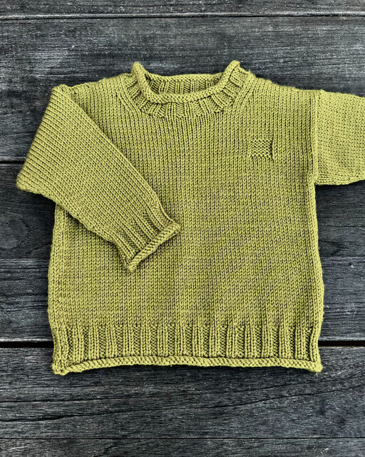 Rolled Edge Jumper - DK/8Ply Knitting Pattern