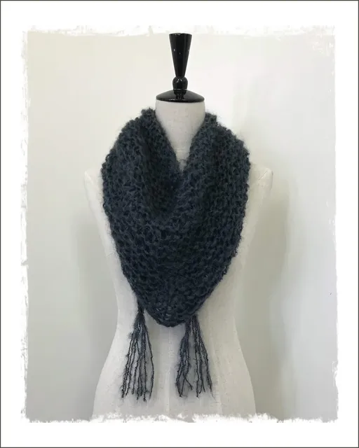 Soft & Lofty Mohair Scarf - Knitting Pattern