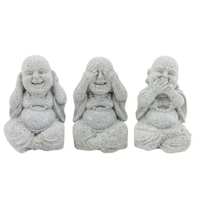Buddha Trio - Grey Minis