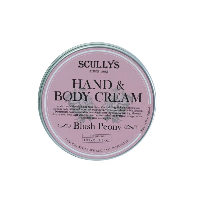 Blush Peony Hand and Body Cream tin
