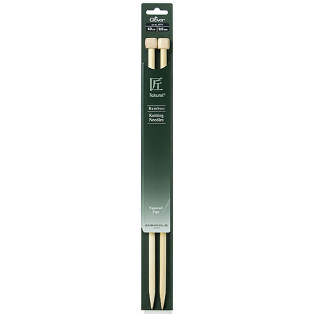 Clover Takumi Single Point Bamboo Knitting Needles 40cm