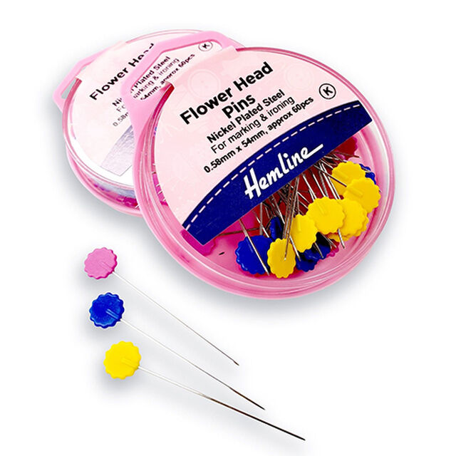 Hemline Flowerhead Pins