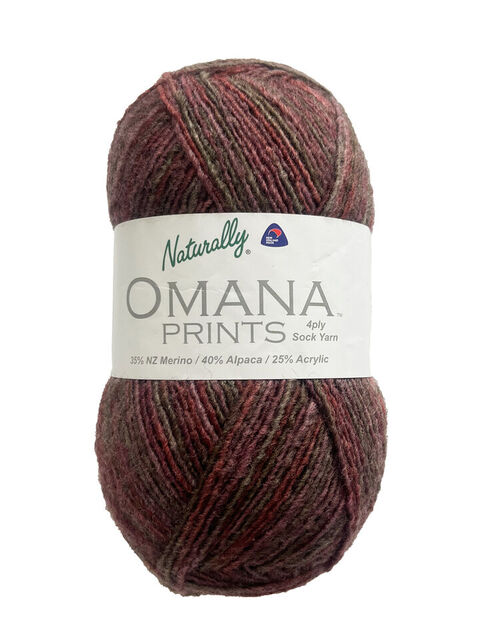 Naturally Omana Print Sock Yarn - 4 Ply