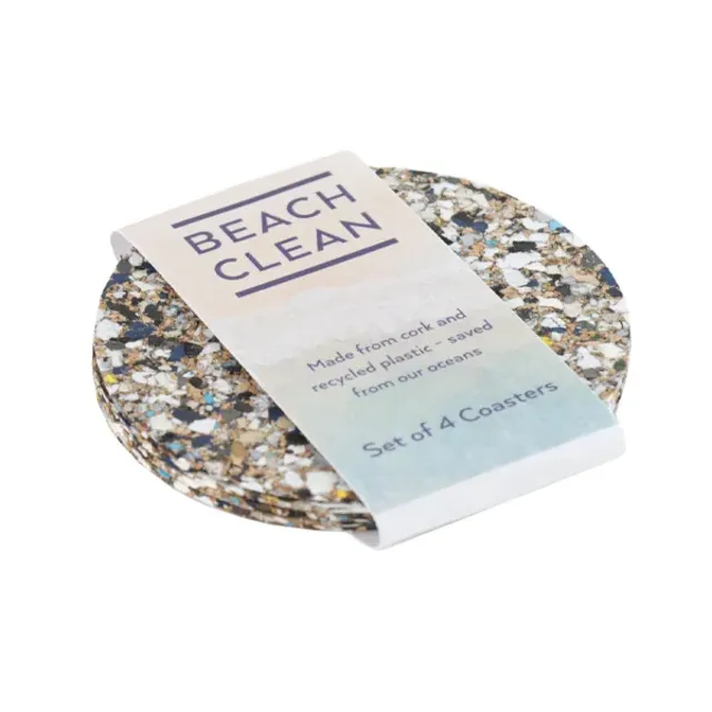 LIGA Beach Clean Round Coasters - Set 4