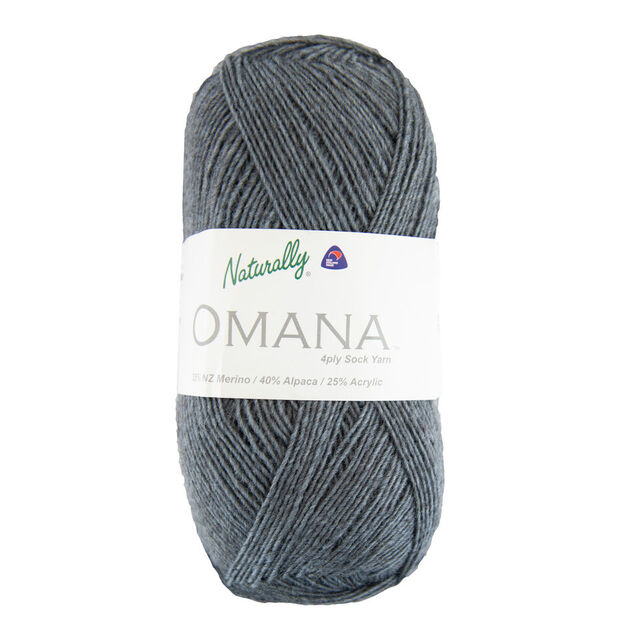 Naturally Omana Solid Colour Sock Yarn - 4 Ply / Fingering Weight