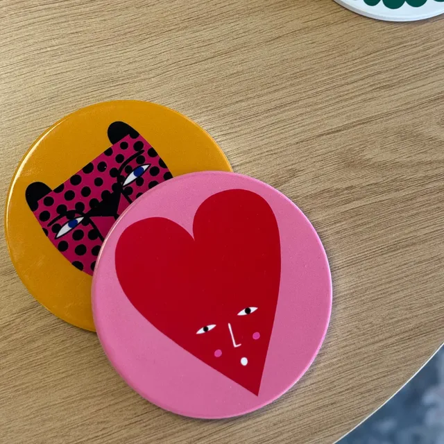 I Heart You - Ceramic Coaster - Studio Soph
