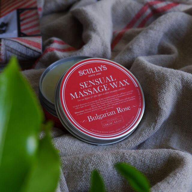 Scullys Sensual Massage Wax - Bulgarian Rose 130g
