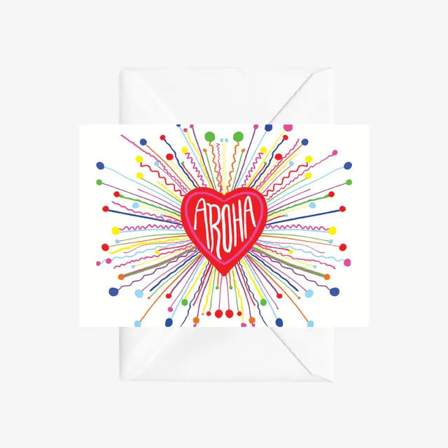 Card - Aroha Heart - Lissy & Rudi