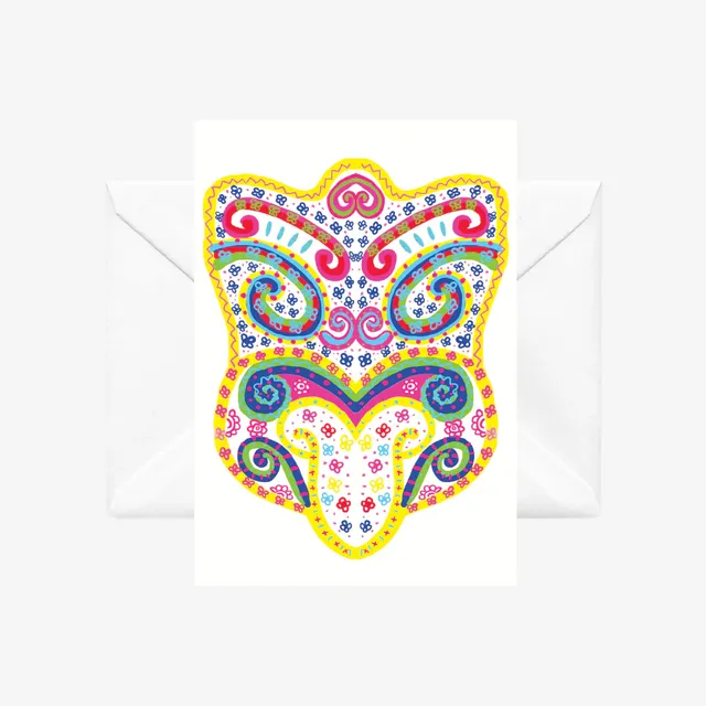 Card - Yellow Wheku - Lissy & Rudi