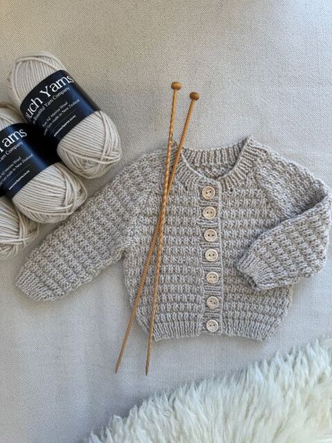 Candlestick Cardi - Knitting Pattern - Touch Yarns 128 - DK/8Ply