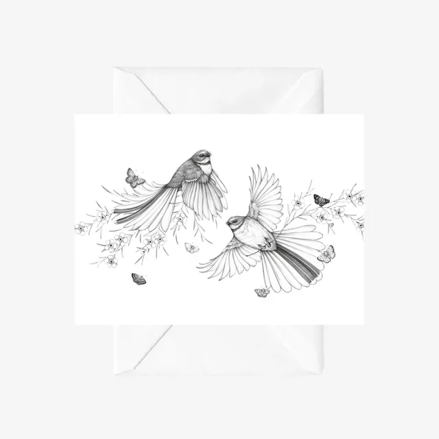 Card - Come Fly with Me - Piwakwaka - by Katy Haywayd