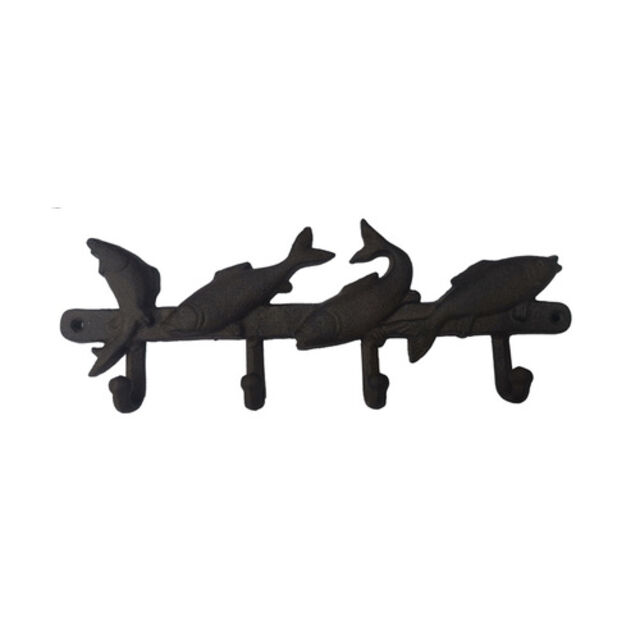 Four Fish - Cast Iron Decorative Hook