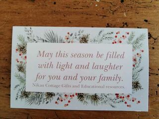 Christmas message card