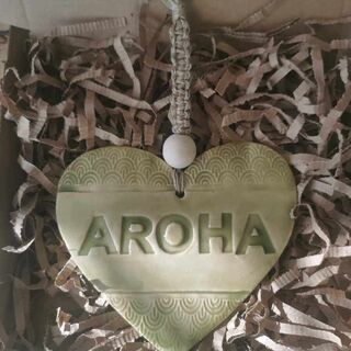 Hanging Aroha Heart