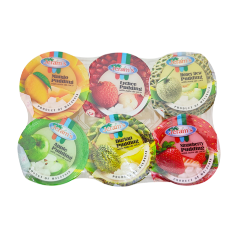 Jeram Fruity Pudding 80gx6PCS