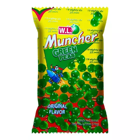 W.L Muncher Green Peas Original 70g