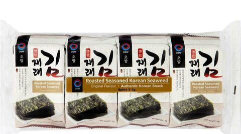 OBAP Korean Seasoned Roasted Seaweed 5G (8 packs)