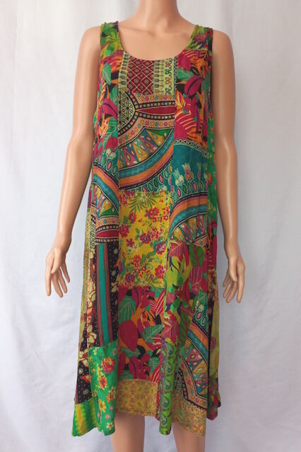 Fully Patchwork Rayon Dress