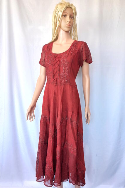 Mid Length Acid Wash Double Dyed Dress