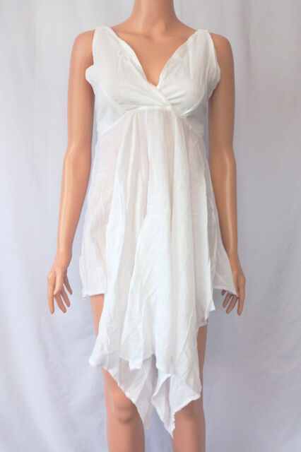 Cotton Sleeveless Frills Dress