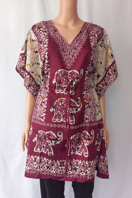 Nepal Print Kaftan Plus Size