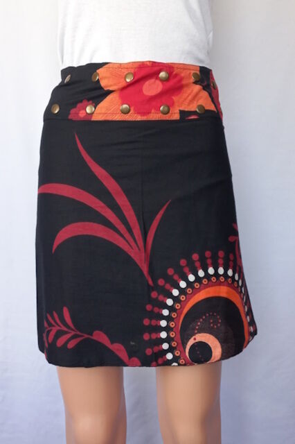 Reversible Wrap Cotton Skirt