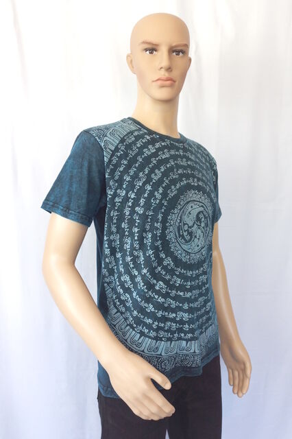 Tibetan Print Cotton T Shirt