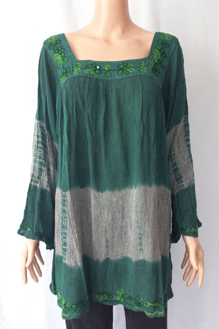 Double Dyed Top with Bell Sleeves