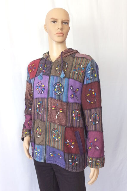 Patchwork Khaddar Jacket