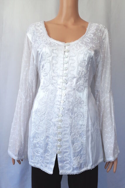 Long Sleeve Embroidered Top