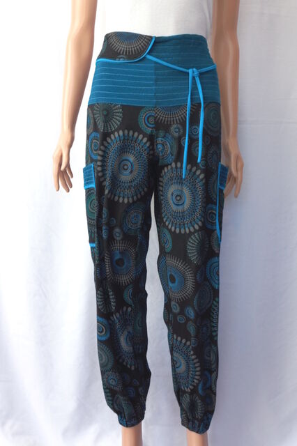 Mandala Print Cotton Hippie Boho Yoga Pants