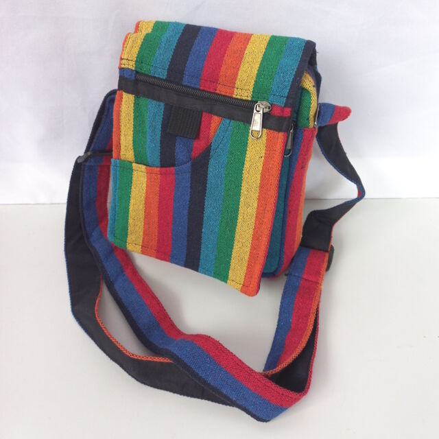 Rainbow Cotton Small Bag