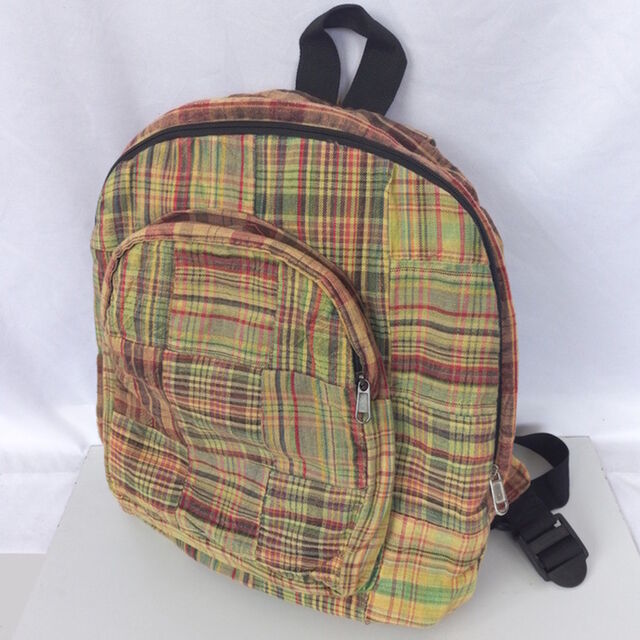 Striped Patchwork Backpack