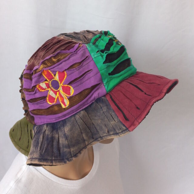 Patched Flower Cotton Hat