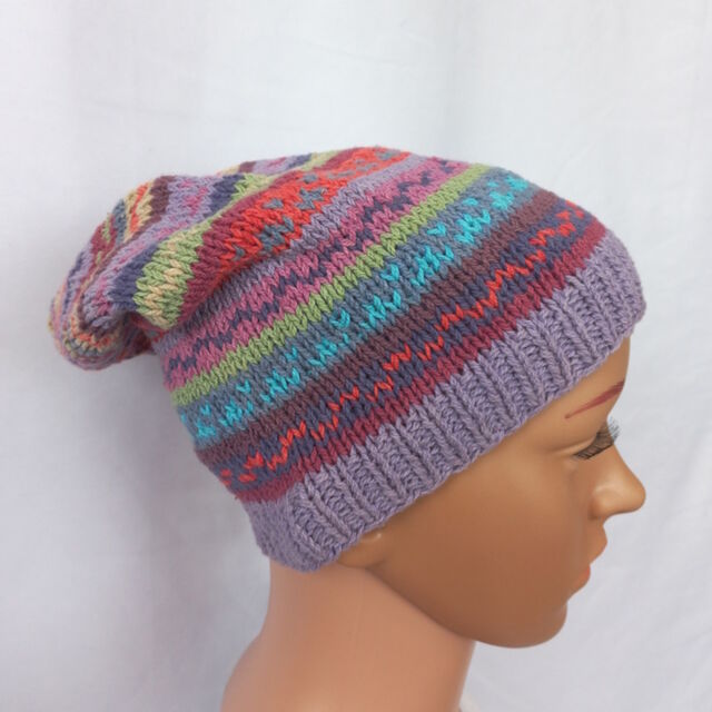 Multicolour Crochet Cotton Yarn Hat