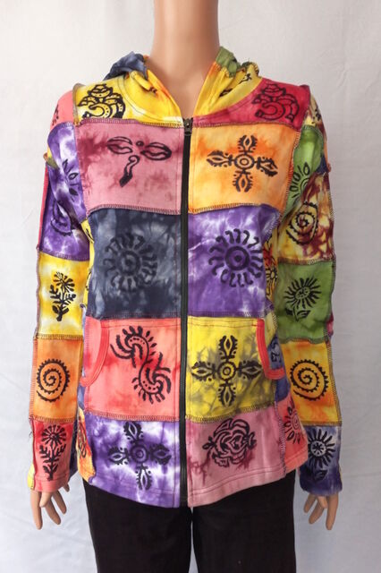 Patchwork Jacket with Prints