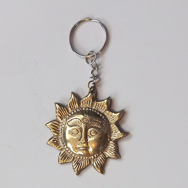 Hand Carved Brass Keyring