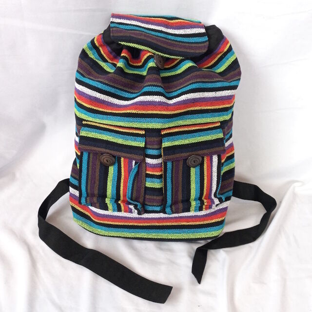 Nepalese Handwoven Cotton Rucksack