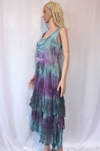 Three Quarter Tie Dye Dress