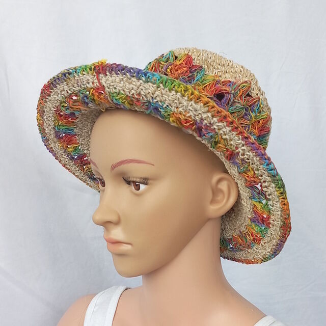 Rainbow Rim Hemp/Cotton Hat