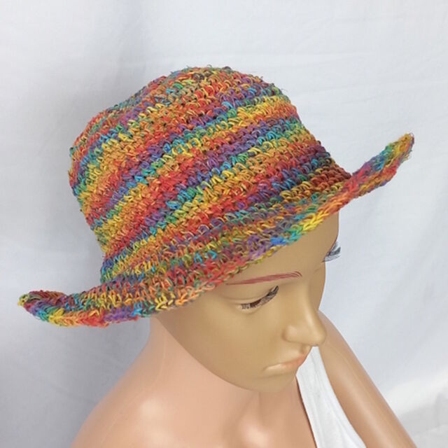 Crochet Tie Dye Hemp Hat