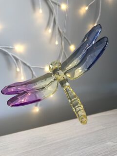 Rainbow Krystal Hanging Dragonflies (Pastel) | Highland Creations