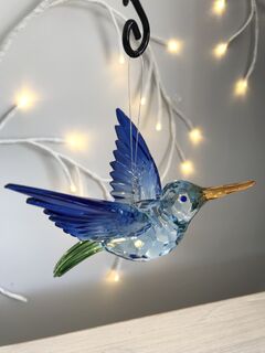 Rainbow Krystal Hanging Hummingbirds (Large) | Highland Creations