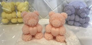 Bear with Heart Goat's Milk Soap x 2