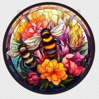 Suncatcher - Bees - Large