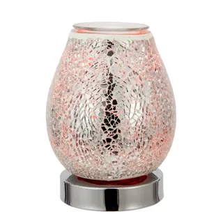 Silver Mosaic - LED 8 Colour Changing Warmer