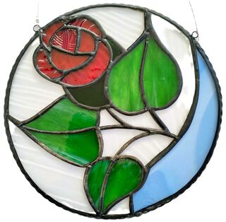 Round rose panel